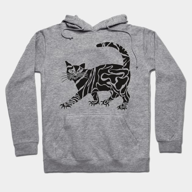 cat tattoo Hoodie by MarkoShirt